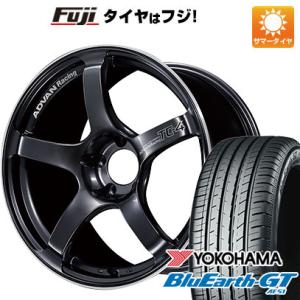 【新品国産4穴100車】 夏タイヤ ホイール4本セット 195/55R16 ヨコハマ ブルーアース ...