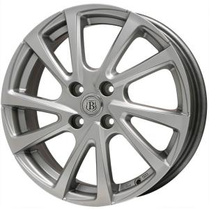 【新品国産4穴100車】 夏タイヤ ホイール４本セット 195/55R16 ミレバー ハーモニック MP270(限定) ブランドル E04 16インチ｜fujicorporation