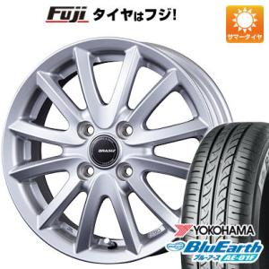 【新品国産4穴100車】 夏タイヤ ホイール4本セット 185/60R15 ヨコハマ ブルーアース AE-01F コーセイ クレイシズ VS6 15インチ｜fujicorporation