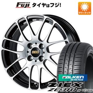 【新品国産4穴100車】 夏タイヤ ホイール４本セット 185/60R15 ファルケン ジークス ZE310R エコラン(限定) BBS JAPAN RE-L2 ブラックダイヤカット 15インチ｜fujicorporation