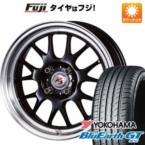 【新品国産4穴100車】 夏タイヤ ホイール４本セット 185/60R15 ヨコハマ ブルーアース ...