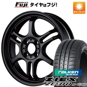 【新品国産4穴100車】 夏タイヤ ホイール４本セット 185/60R15 ファルケン ジークス ZE310R エコラン(限定) ブリヂストン ポテンザ RW006 15インチ｜fujicorporation