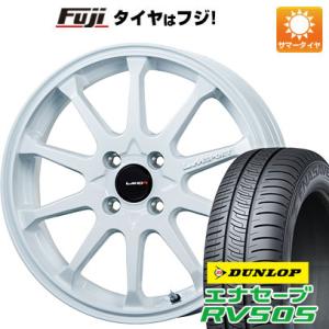 【新品国産4穴100車】 夏タイヤ ホイール4本セット 185/65R15 ダンロップ エナセーブ RV505 レアマイスター LMスポーツLM-10R 15インチ｜fujicorporation