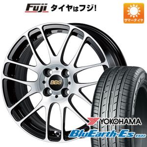 【新品国産4穴100車】 夏タイヤ ホイール４本セット 185/65R15 ヨコハマ ブルーアース ES32 BBS JAPAN RE-L2 ブラックダイヤカット 15インチ｜fujicorporation