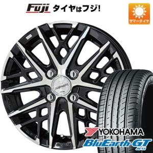 【新品国産4穴100車】 夏タイヤ ホイール４本セット 185/65R15 ヨコハマ ブルーアース GT AE51 共豊 スマック グレイヴ 15インチ｜fujicorporation