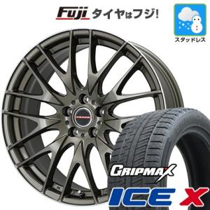 【新品】クラウン用 スタッドレスタイヤ ホイール4本セット 225/45R18 グリップマックス アイスX BSW(限定2023年製) ビッグウエイ LEYSEEN プラバ9M  18インチ｜fujicorporation