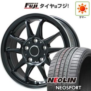 【新品国産5穴114.3車】 夏タイヤ ホイール4本セット 195/45R17 ネオリン ネオスポーツ(限定) ブランドル KF28B 17インチ｜fujicorporation