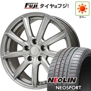 【新品国産5穴114.3車】 夏タイヤ ホイール4本セット 195/45R17 ネオリン ネオスポーツ(限定) ブランドル E05 17インチ｜fujicorporation