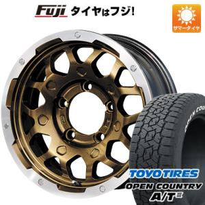 【新品】ジムニーシエラ 夏タイヤ ホイール4本セット 215/75R15 トーヨー オープンカントリー A/T III RBL レアマイスター LMG MS-9W 15インチ｜fujicorporation