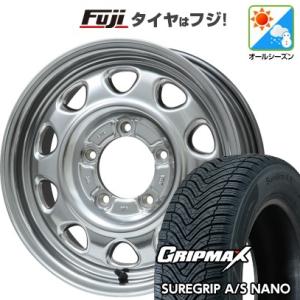 【新品】ジムニーシエラ オールシーズンタイヤ ホイール4本セット 195/80R15 グリップマックス SUREGRIP A/S NANO(限定) レアマイスター LMG OFF-STYLE 15インチ｜fujicorporation