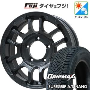 【新品】ジムニーシエラ オールシーズンタイヤ ホイール4本セット 195/80R15 グリップマックス SUREGRIP A/S NANO(限定) ビッグウエイ B-LUGNAS FRD 15インチ｜fujicorporation