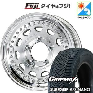 【新品】ジムニーシエラ オールシーズンタイヤ ホイール4本セット 195/80R15 グリップマックス SUREGRIP A/S NANO(限定) ワーク クラッグ ガルバトレ 15インチ｜fujicorporation