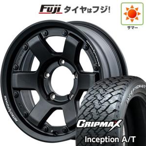 【新品】ジムニーシエラ 夏タイヤ ホイール４本セット 215/75R15 グリップマックス インセプション A/T RWL(限定) MID ナイトロパワー M6 カービン 15インチ｜fujicorporation