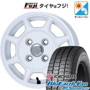 【新品 軽自動車】軽トラ オールシーズンタイヤ ホイール4本セット 145/80R12 80/78N ヨコハマ ブルーアース Van RY61 エンケイ SAMシリーズ タフ 12インチ｜fujicorporation