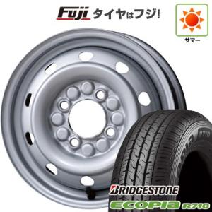 【新品 軽自動車】軽トラ 軽バン 夏タイヤ ホイール4本セット 145/80R12 80/78N ブリヂストン エコピア R710(限定) トピー スチールホイル M74 12インチ｜fujicorporation