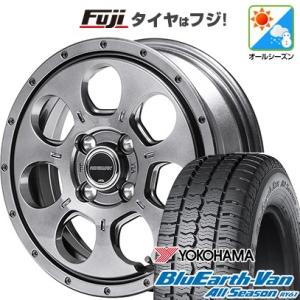 【新品 軽自動車】軽トラ オールシーズンタイヤ ホイール4本セット 145/80R12 80/78N ブルーアース Van RY61 ロードマックス マッドエージェント 12インチ｜fujicorporation