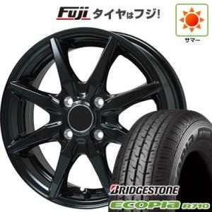 【新品 軽自動車】軽トラ 軽バン 夏タイヤ ホイール4本セット 145/80R12 80/78N ブリヂストン エコピア R710(限定) ブランドル CJ28B 12インチ｜fujicorporation