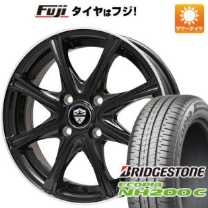 【新品 軽自動車】夏タイヤ ホイール4本セット 155/65R13 ブリヂストン エコピア NH200 C ブランドル ER16B 13インチ｜fujicorporation