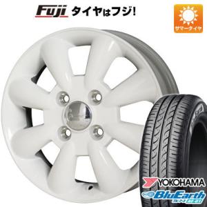 【新品 軽自動車】夏タイヤ ホイール4本セット 155/65R13 ヨコハマ ブルーアース AE-01 ホットスタッフ ララパーム KC-8 13インチ｜fujicorporation