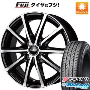 【新品 軽自動車】夏タイヤ ホイール4本セット 155/65R13 ヨコハマ ブルーアース AE-01 MID ユーロスピード V25 13インチ｜fujicorporation