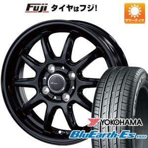 【新品 軽自動車】夏タイヤ ホイール4本セット 155/65R13 ヨコハマ ブルーアース ES32 インターミラノ AZ-SPORTS RC-10 グロスブラック 13インチ｜fujicorporation