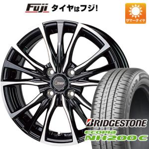 【新品 軽自動車】 夏タイヤ ホイール４本セット 145/80R13 ブリヂストン エコピア NH200 C ホットスタッフ クロノス CH-110 13インチ｜fujicorporation