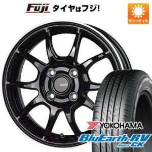 【パンク保証付き】【新品 軽自動車】 夏タイヤ ホイール４本セット 145/80R13 ヨコハマ ブルーアース RV-03CK ホットスタッフ ジースピード P-06 13インチ｜fujicorporation