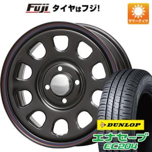 【新品 軽自動車】N-BOX タント ワゴンR 夏タイヤ ホイール4本セット 155/65R14 ダンロップ エナセーブ EC204 MLJ デイトナSS 14インチ｜fujicorporation