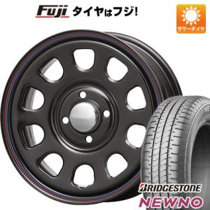 【新品 軽自動車】N-BOX タント ワゴンR 夏タイヤ ホイール4本セット 155/65R14 ブリヂストン ニューノ(限定) MLJ デイトナSS 14インチ｜fujicorporation