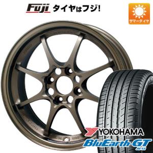 【新品 軽自動車】N-BOX タント スペーシア 夏タイヤ ホイール４本セット 155/65R14 ヨコハマ ブルーアース GT AE51 レイズ ボルクレーシング CE28N 14インチ｜fujicorporation