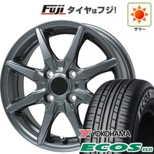 クーポン配布中 【新品 軽自動車】 サマータイヤ ホイール4本セット 165/55R14 ヨコハマ エコス ES31 ブランドル CJ28 14インチ｜fujicorporation