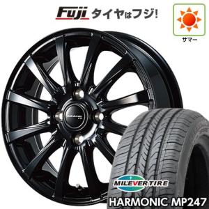 【新品 軽自動車】 サマータイヤ ホイール4本セット 165/55R14 ミレバー ハーモニック MP247(限定) トピー アザーネ FB【限定】 14インチ｜fujicorporation