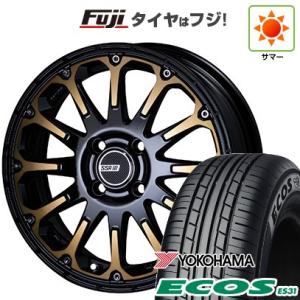 【新品 軽自動車】N-BOX タント スペーシア 夏タイヤ ホイール４本セット 165/55R15 ヨコハマ エコス ES31 SSR ディバイド FT 15インチ｜fujicorporation