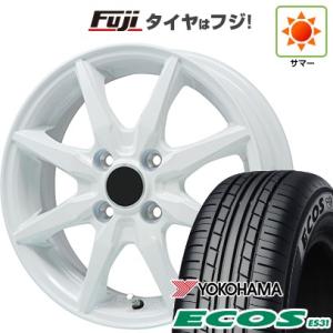 【新品 軽自動車】N-BOX タント スペーシア 夏タイヤ ホイール４本セット 165/55R15 ヨコハマ エコス ES31 ブランドル CJ28W 15インチ｜fujicorporation