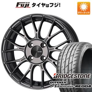 【新品 軽自動車】N-BOX タント スペーシア 夏タイヤ ホイール４本セット 165/55R15 ブリヂストン ポテンザ アドレナリン RE004 エンケイ PFM1 15インチ｜fujicorporation