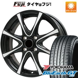 【新品 軽自動車】N-BOX タント スペーシア サマータイヤ ホイール4本セット 165/55R15 ヨコハマ ブルーアース GT AE51 ブランドル KF25BP 15インチ｜fujicorporation