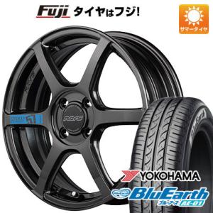 【新品 軽自動車】N-BOX タント スペーシア 夏タイヤ ホイール４本セット 165/55R15 ヨコハマ ブルーアース AE-01 レイズ グラムライツ 57C6 SPEC-M 15インチ｜fujicorporation