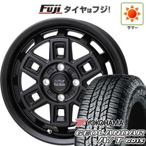 新品 軽自動車 N-BOX タント スペーシア 夏タイヤ ホイール4本セット 165/55R15 ヨコハマ ジオランダー A/T G015 RBL マッドクロス アイヴァー 15インチ｜fujicorporation