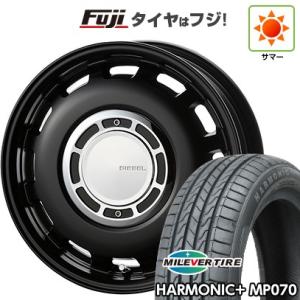 新品 N-BOX タント スペーシア 夏タイヤ ホイール4本セット 165/55R15 ミレバー ハーモニック プラス MP070(限定) クロスブラッド ディーゼル 15インチ｜fujicorporation