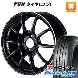 【パンク保証付】【新品 軽自動車】N-BOX タント 夏タイヤ ホイール4本セット 165/55R15 ヨコハマ ブルーアース RV-03CK ヨコハマ ADVAN Racing RZII 15インチ｜fujicorporation