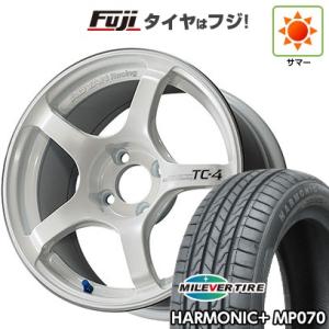 【新品 軽自動車】 サマータイヤ ホイール4本セット 165/50R16 ミレバー ハーモニック プラス MP070(限定) ヨコハマ アドバンレーシング TC4 16インチ｜fujicorporation