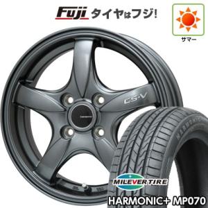 【新品 軽自動車】 サマータイヤ ホイール4本セット 165/50R16 ミレバー ハーモニック プラス MP070(限定) レアマイスター CS-V(ガンメタ) 16インチ｜fujicorporation