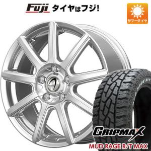 【新品国産5穴114.3車】 夏タイヤ ホイール4本セット 225/65R17 グリップマックス マッドレイジR/T MAX RWL(限定) テクノピア アルテミス NS9 17インチ｜fujicorporation