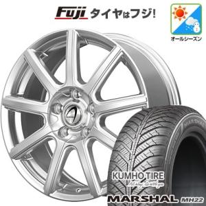 【新品国産5穴114.3車】 オールシーズンタイヤ ホイール４本セット 225/65R17 クムホ マーシャル MH22(限定)2022年製 テクノピア アルテミス NS9 17インチ｜fujicorporation