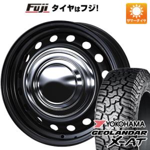 【新品】ハイエース200系 夏タイヤ ホイール4本セット 195/80R15 107/105N ヨコハマ ジオランダー X-AT G016 OWL ウェッズ スチールホイル ネオキャロ 15インチ