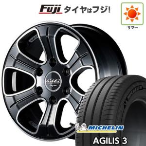 【新品】ハイエース200系 夏タイヤ ホイール4本セット 215/65R16 109/107T ミシュラン アジリス3 エムテクノ M.T.S.JAPAN MJ16-01S 16インチ｜fujicorporation