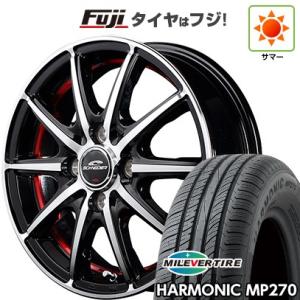 【新品国産4穴100車】 夏タイヤ ホイール4本セット 175/70R14 ミレバー ハーモニック MP270(限定) MID シュナイダー SX2 14インチ｜fujicorporation