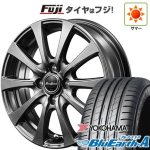 【新品国産4穴100車】 夏タイヤ ホイール4本セット 185/70R14 ヨコハマ ブルーアース ...