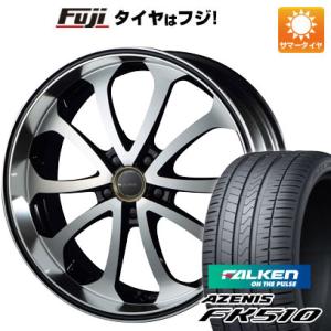 【新品国産5穴114.3車】 夏タイヤ ホイール4本セット 265/35R22 ファルケン アゼニス FK510 SUV エムズスピード ジュノウ バベル 22インチ｜fujicorporation