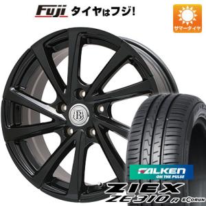 【新品国産5穴100車】 夏タイヤ ホイール4本セット 225/55R18 ファルケン ジークス ZE310R エコラン（限定） ブランドル E04B 18インチ｜fujicorporation